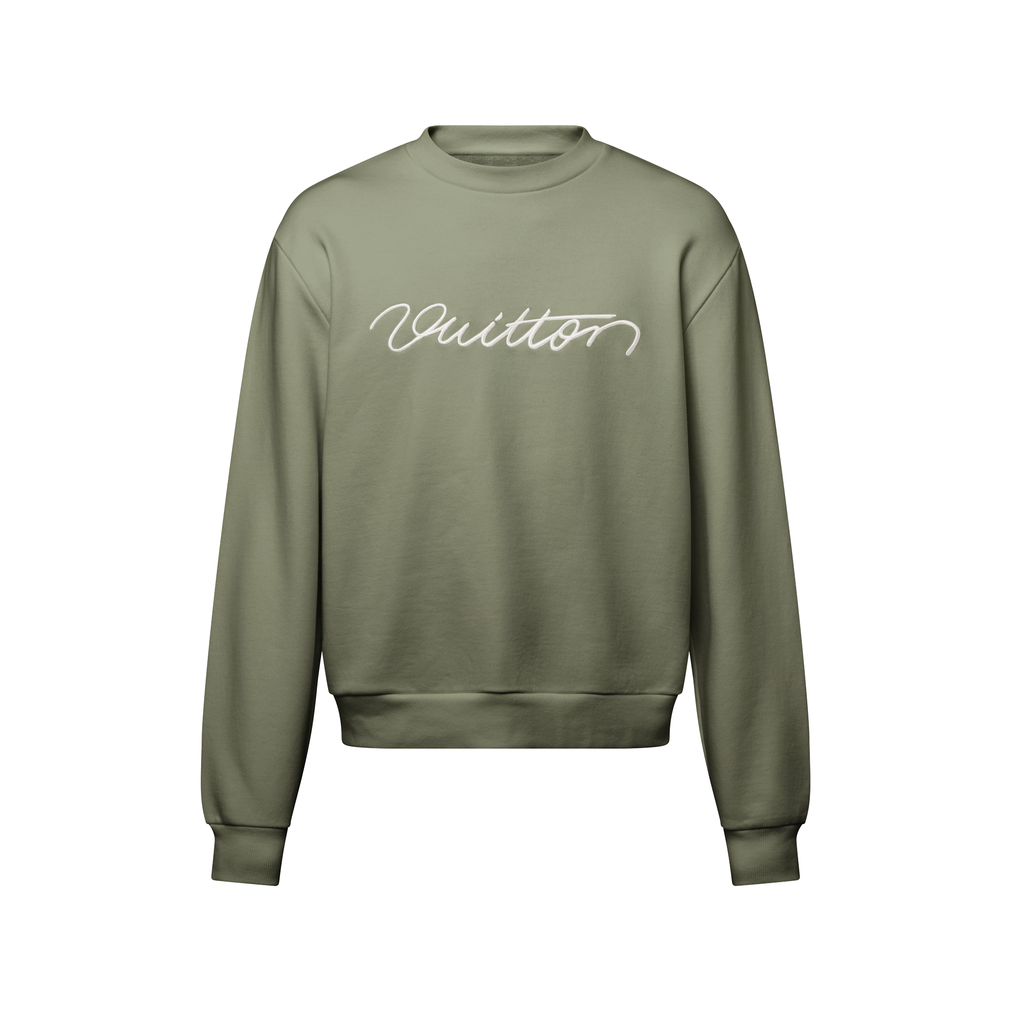 Embroidered Signature Crewneck - Knitwear - 1AHW16 | LOUIS VUITTON